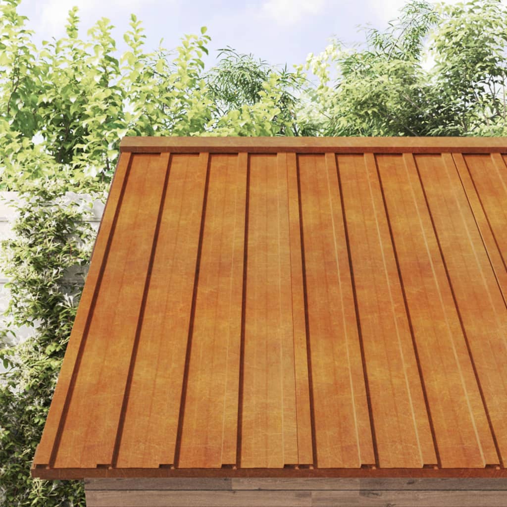 Vidaxx panneaux de toit 12 pcs 60x44 cm acier corten rouillé