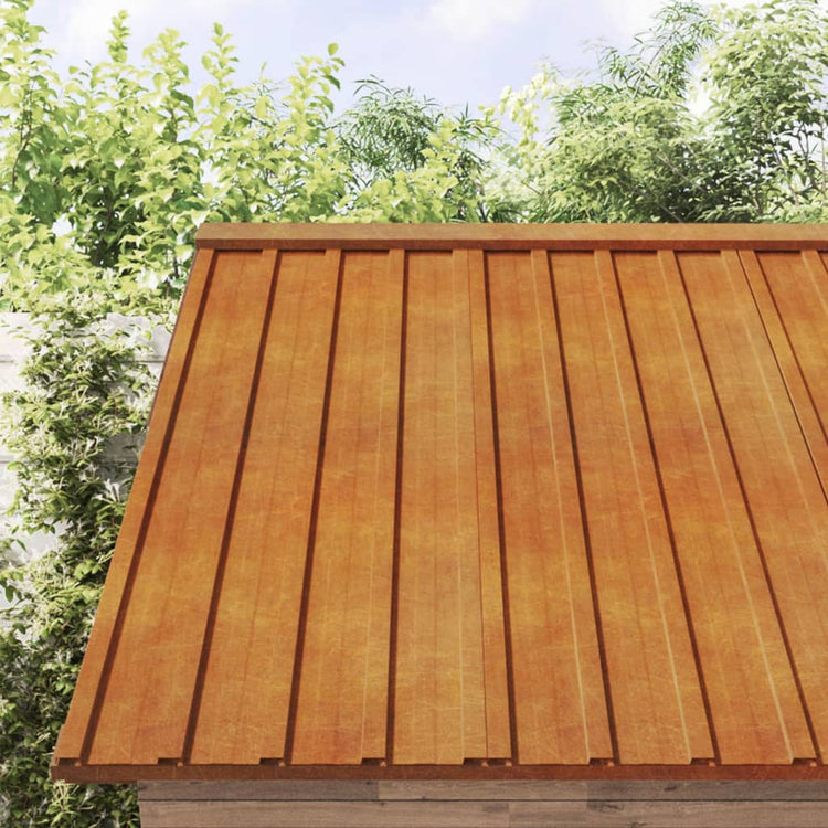 Vidaxx panneaux de toit 12 pcs 60x44 cm acier corten rouillé