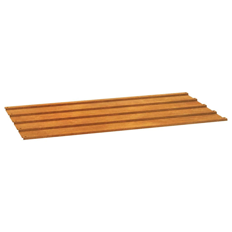 Panneaux de toit vidaxl 12 ST 80x44 cm Corten Steel Rusty