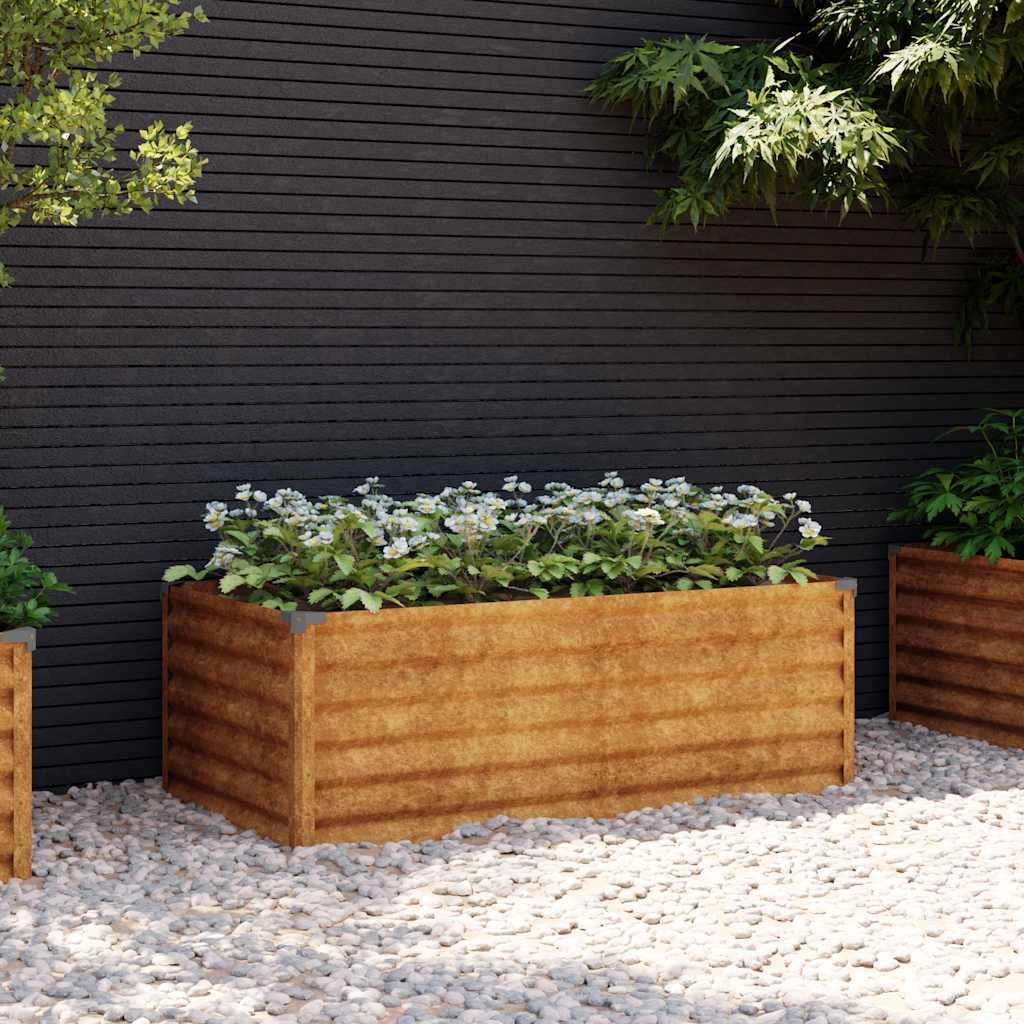 Vidaxl Planter surélevé 100x50x36 cm Cortenstaal