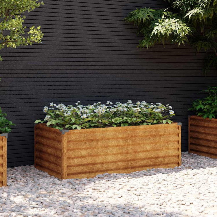 Vidaxl Planter surélevé 100x50x36 cm Cortenstaal