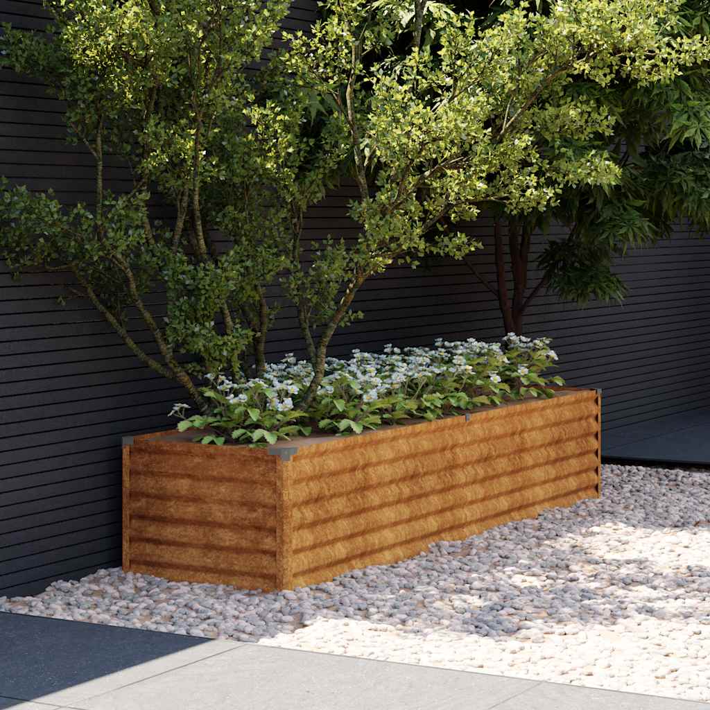 Vidaxl Planter surélevé 194x50x36 cm Cortenstaal