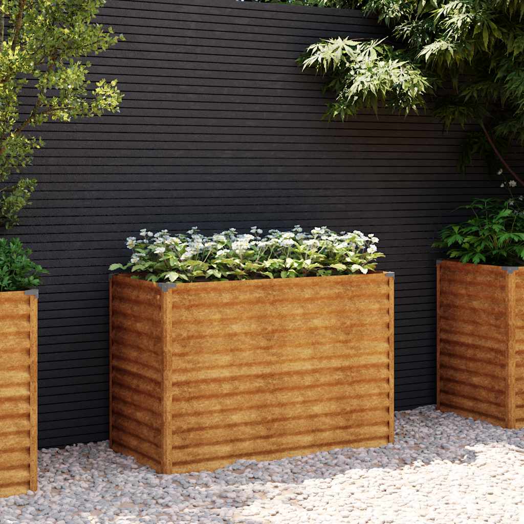 Vidaxl Planter surélevé 100x50x69 cm Cortenstaal