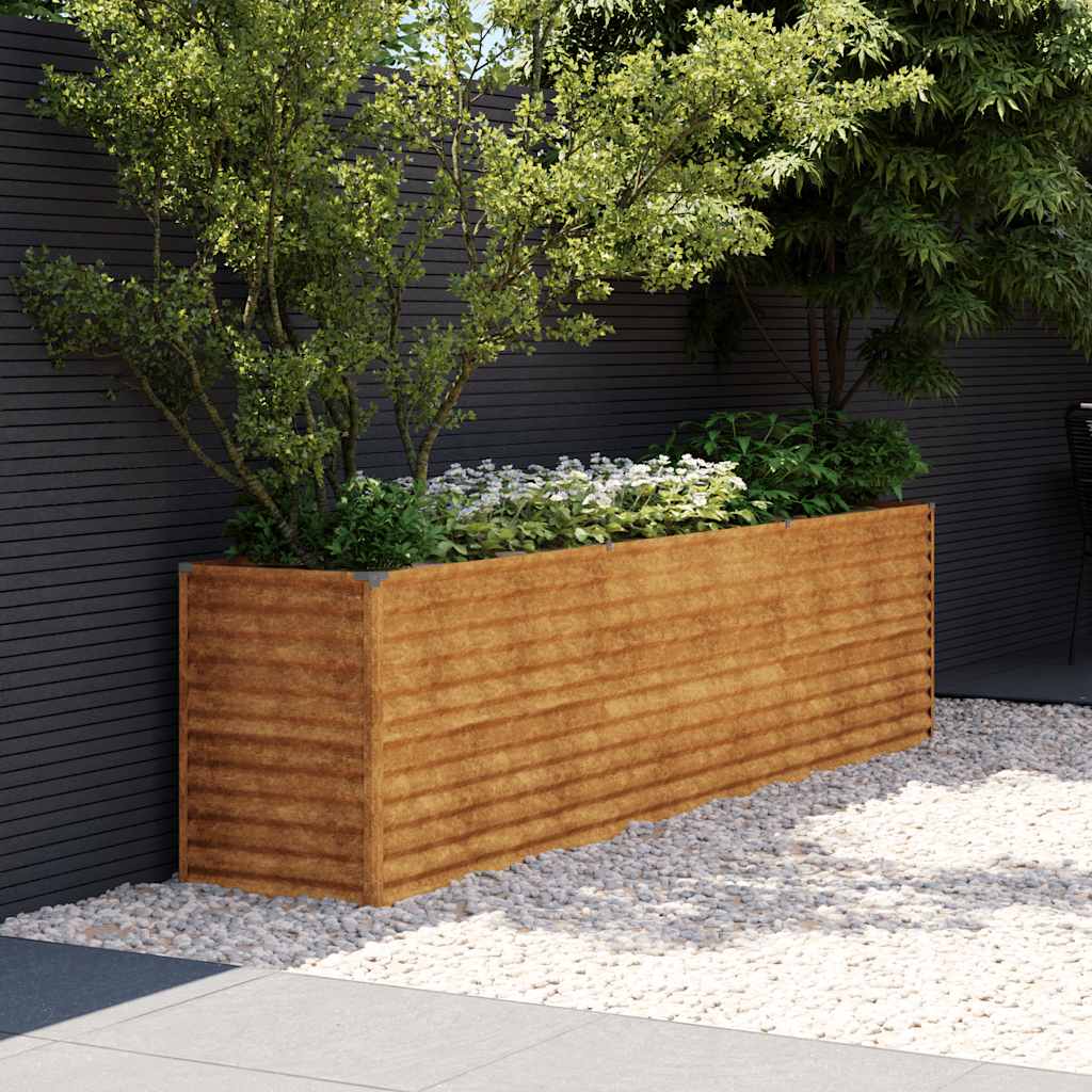 Vidaxl Planter a augmenté 291x50x69 cm Cortenstaal