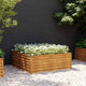 Vidaxl Planter élevé 100x100x36 cm Cortenstaal
