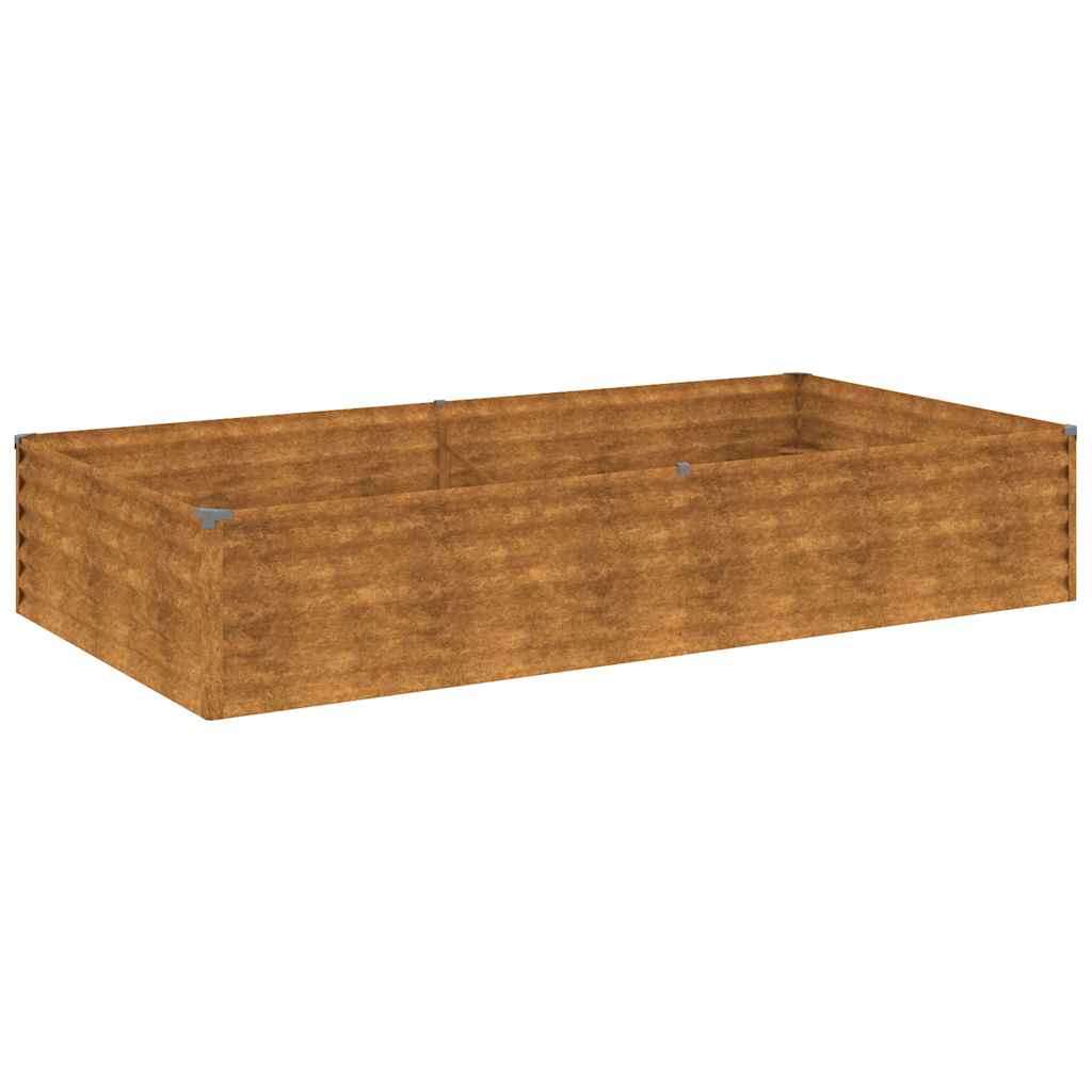 Vidaxl Planter surélevé 195x100x36 cm Cortenstaal