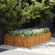 Vidaxl Planter surélevé 195x100x36 cm Cortenstaal