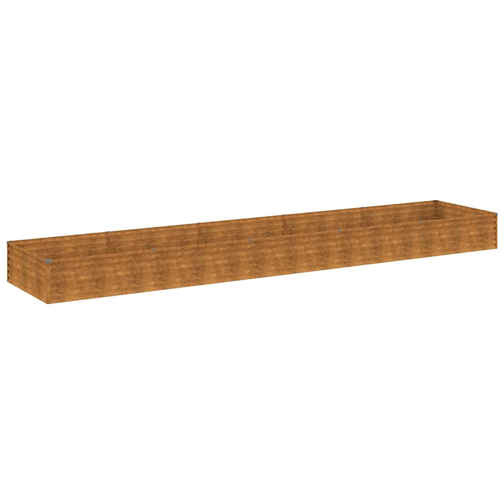 Vidaxl Planter a augmenté 482x100x36 cm Cortenstaal
