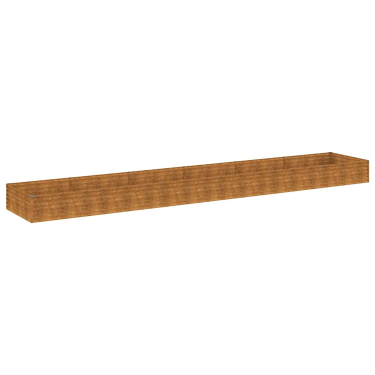 Vidaxl Planter a augmenté 579x100x36 cm Cortenstaal