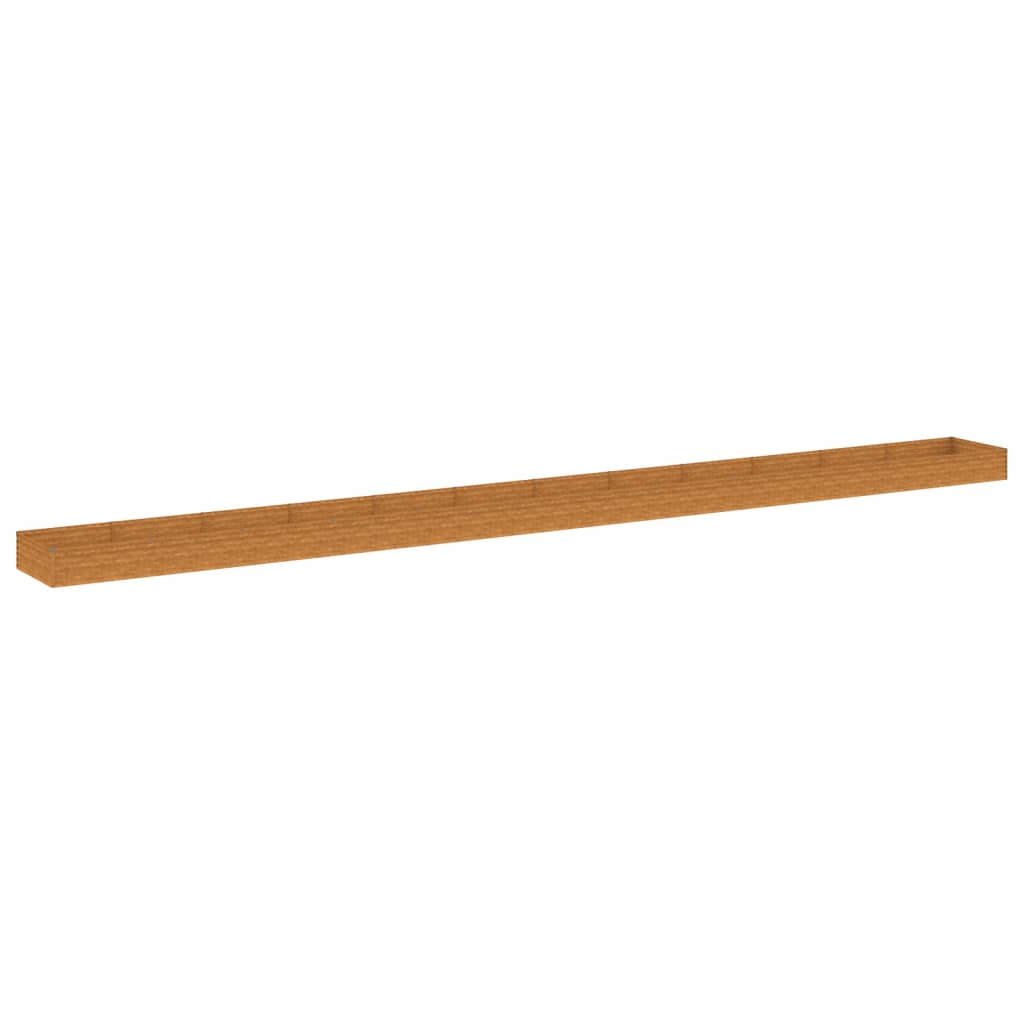 Vidaxl Planter élevé 1150x100x36 cm Cortenstaal
