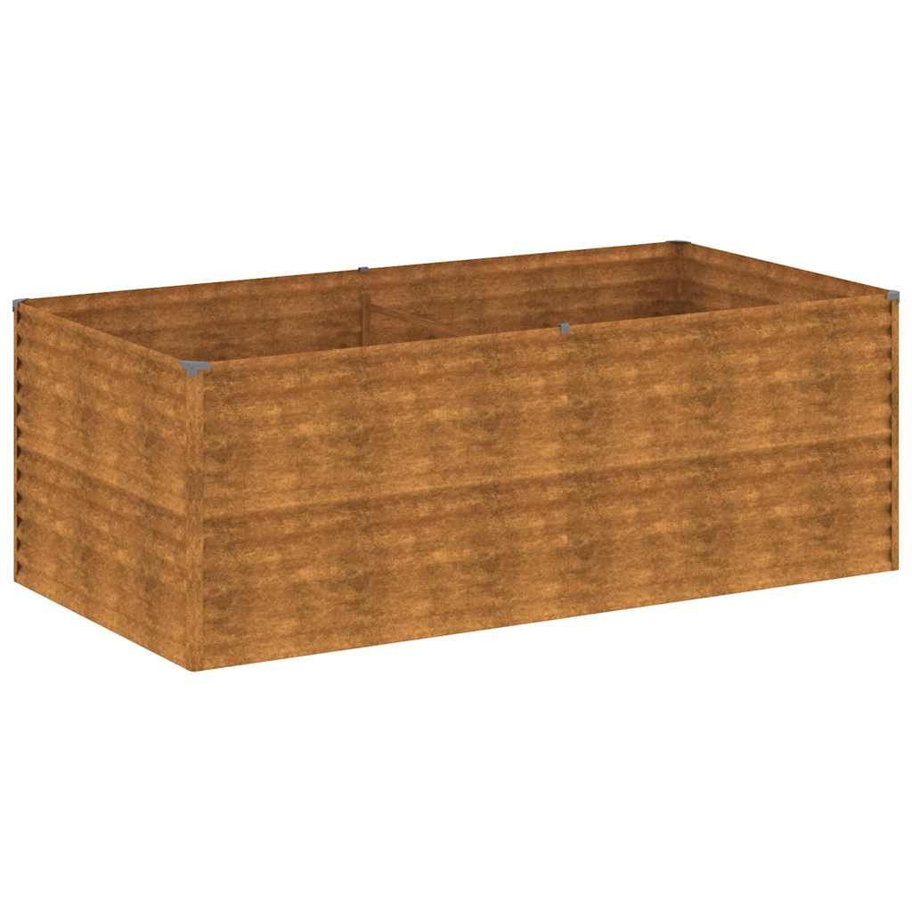 VidaXL jardinière surélevée 196x100x69 cm acier corten