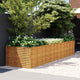 Vidaxl Planter a augmenté 386x100x69 cm Cortenstaal