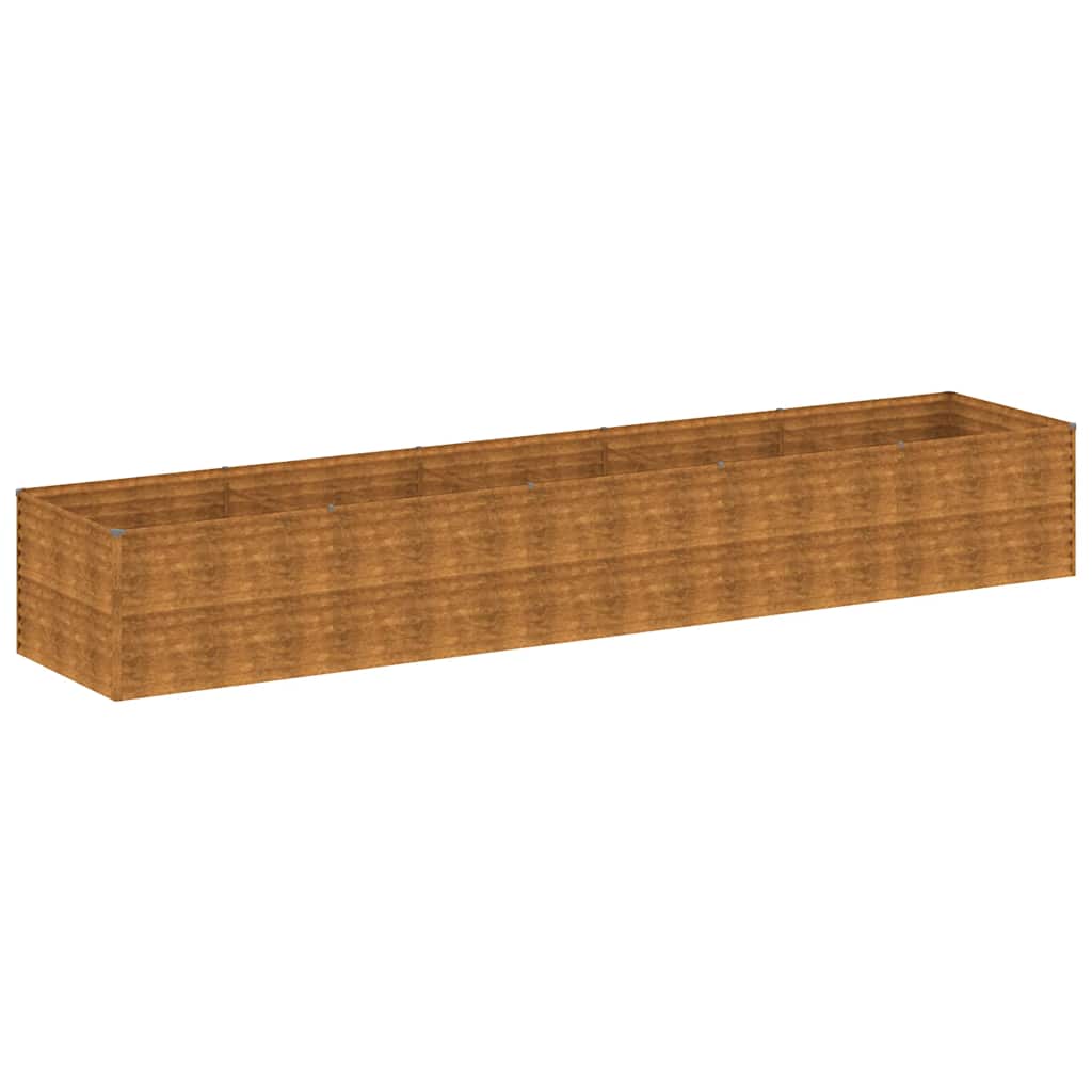VidaXL jardinière surélevée 479x100x69 cm acier corten