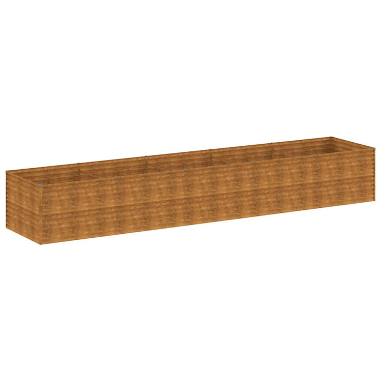 VidaXL jardinière surélevée 479x100x69 cm acier corten