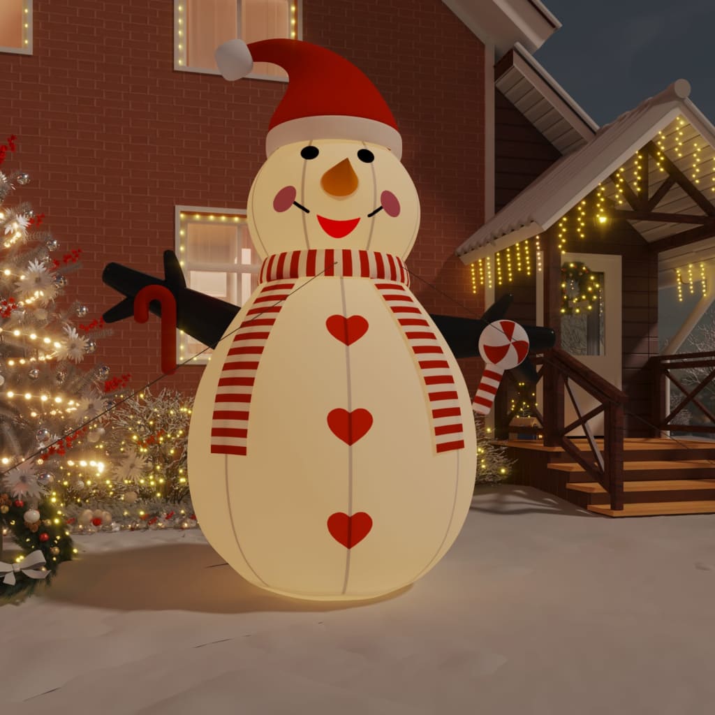 Vidaxl Snowman gonflable avec des LED 460 cm