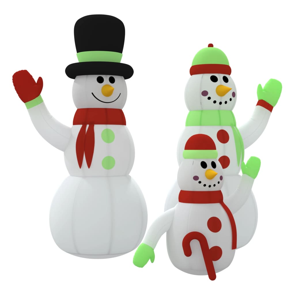 Vidaxl Snowman gonflable avec les LED 360 cm