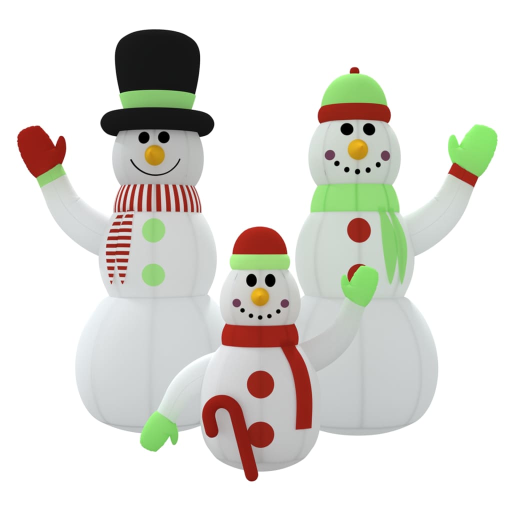 Vidaxl Snowman gonflable avec les LED 360 cm