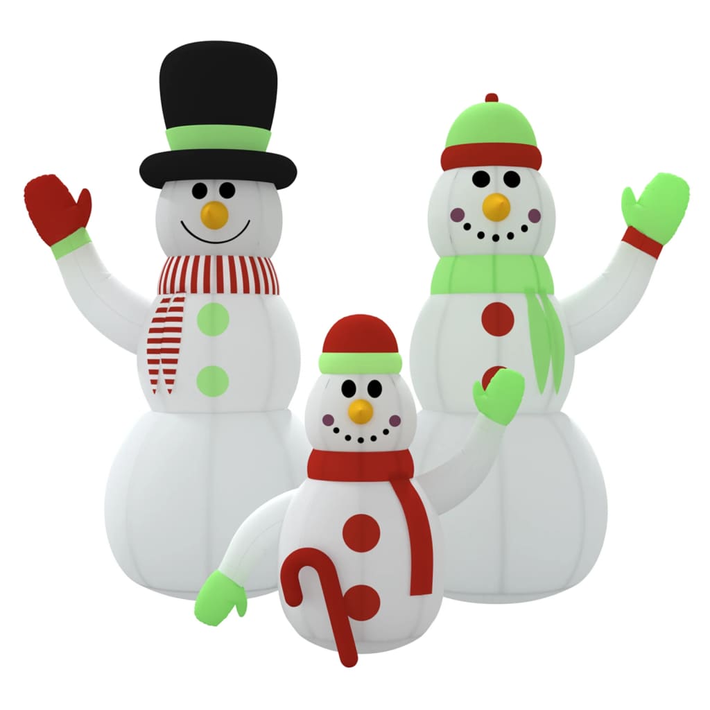 Vidaxl Snowman gonflable avec des LED 500 cm