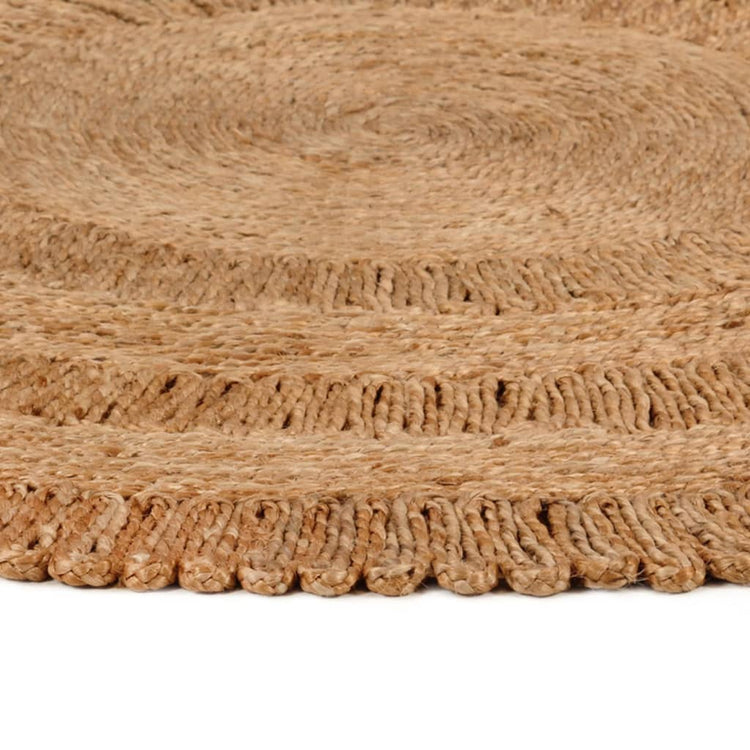Tapis vidaxl autour de 120 cm de jute tressée