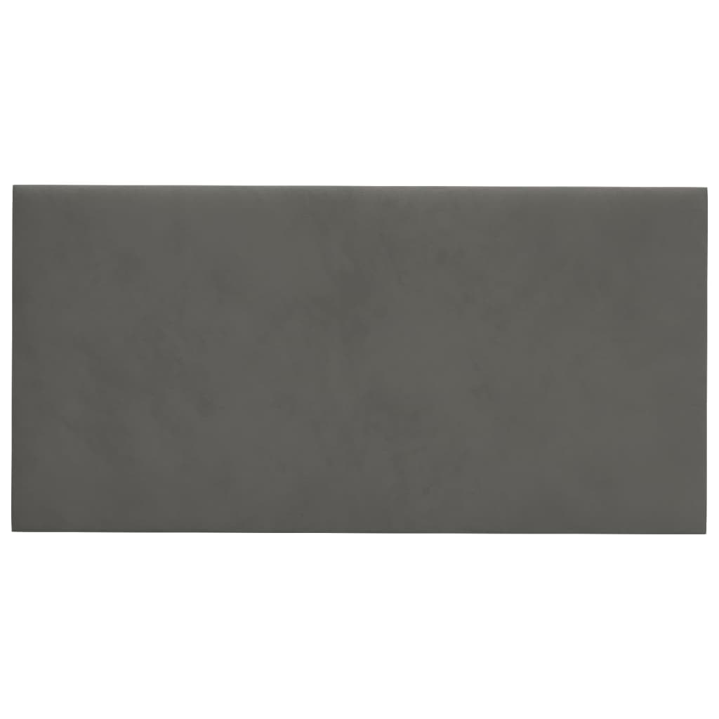 Panneaux muraux Vidaxl 12 st 2,16 m² 60x30 cm en velours gris foncé