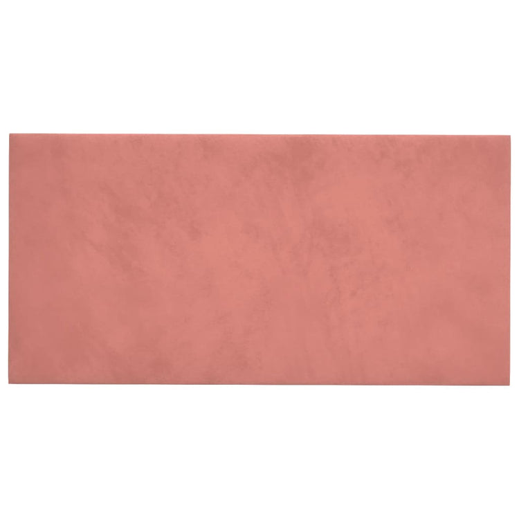 Panneaux muraux vidaxl 12 st 2,16 m² 60x30 cm en velours rose