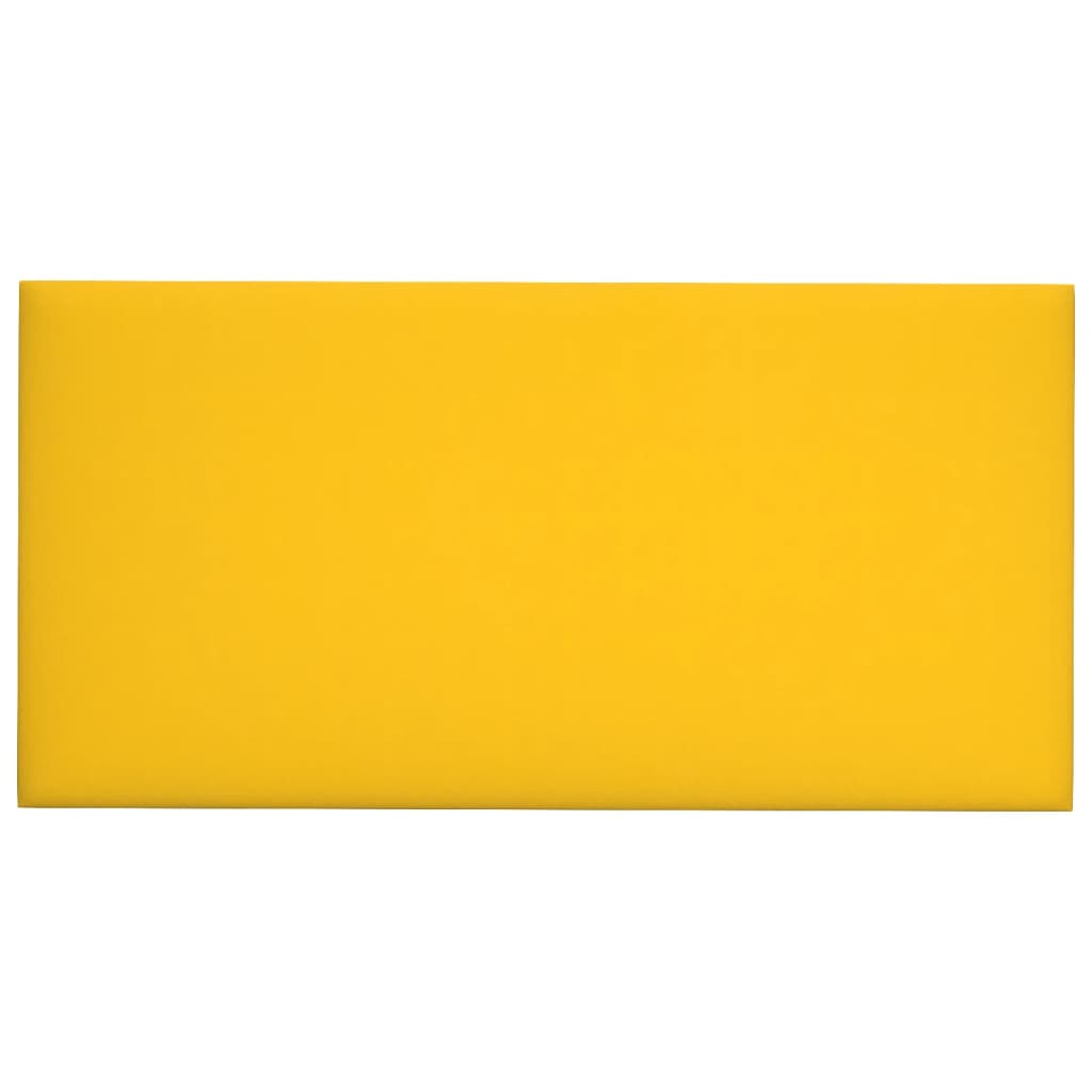 Panneaux muraux vidaxl 12 st 2,16 m² 60x30 cm en velours jaune