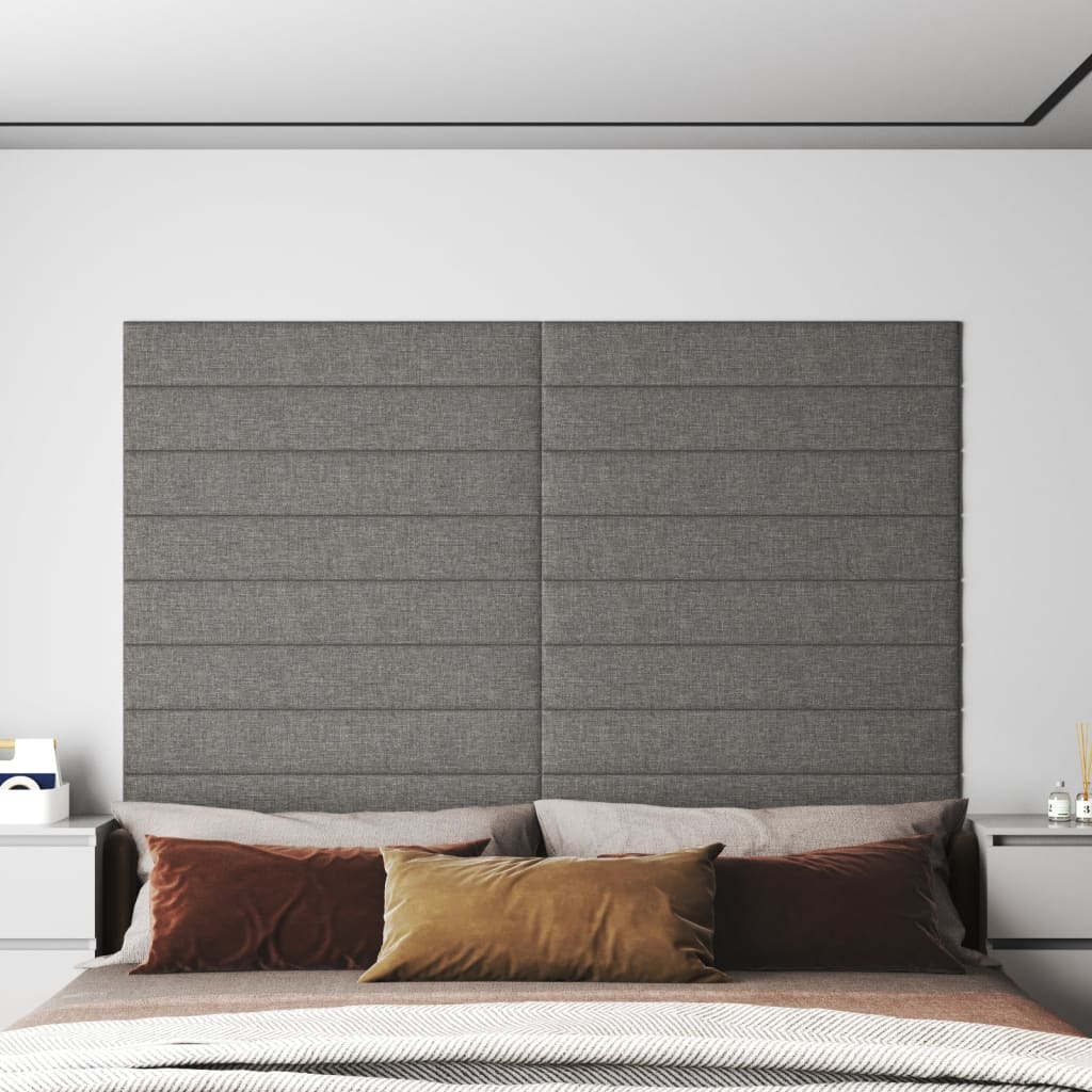Panneaux muraux Vidaxl 12 ST 1,62 m² 90x15 cm Gris clair
