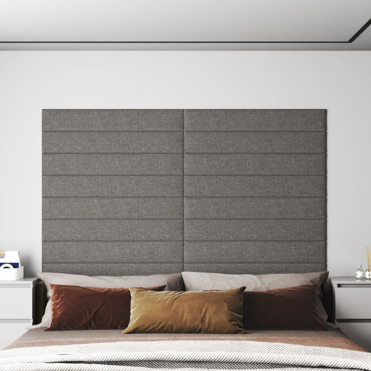 Panneaux muraux Vidaxl 12 ST 1,62 m² 90x15 cm Gris clair
