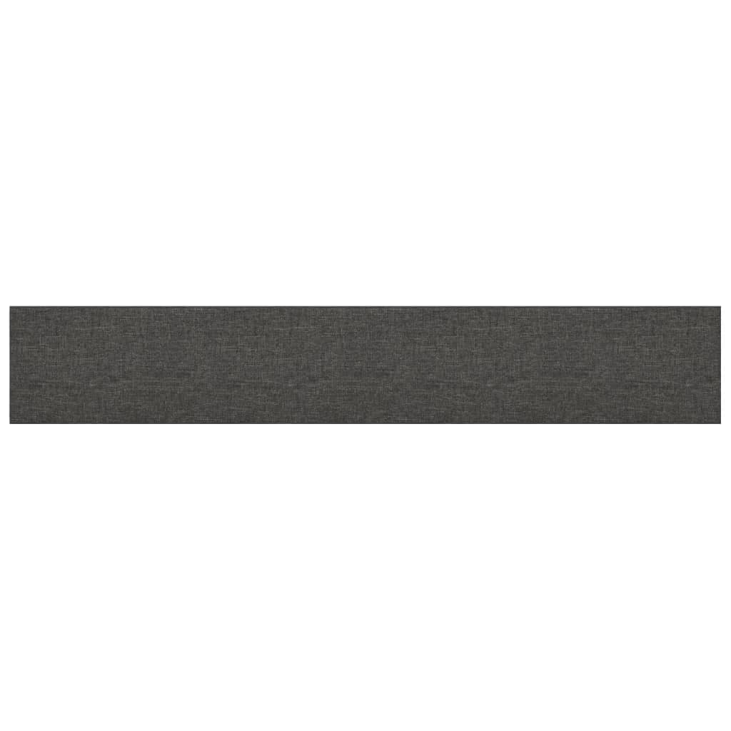 Panneaux muraux vidaxl 12 st 1,62 m² 90x15 cm tissu gris foncé