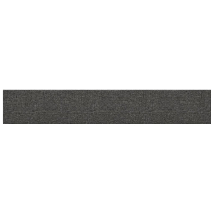 Panneaux muraux vidaxl 12 st 1,62 m² 90x15 cm tissu gris foncé