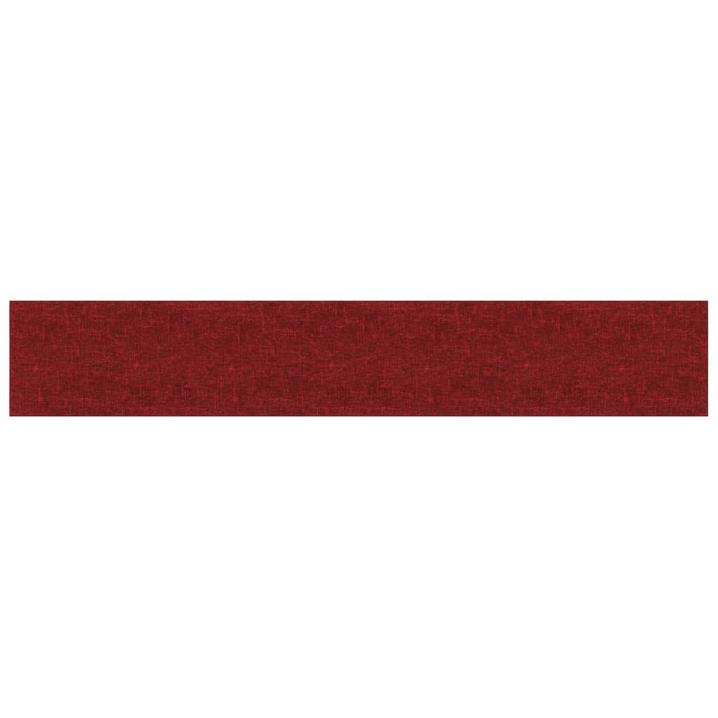 Panneaux muraux Vidaxl 12 ST 1,62 m² 90x15 cm Vin de tissu rouge