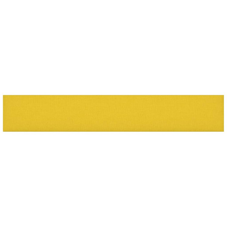Panneaux muraux Vidaxl 12 ST 1,62 m² 90x15 cm Tissu jaune clair