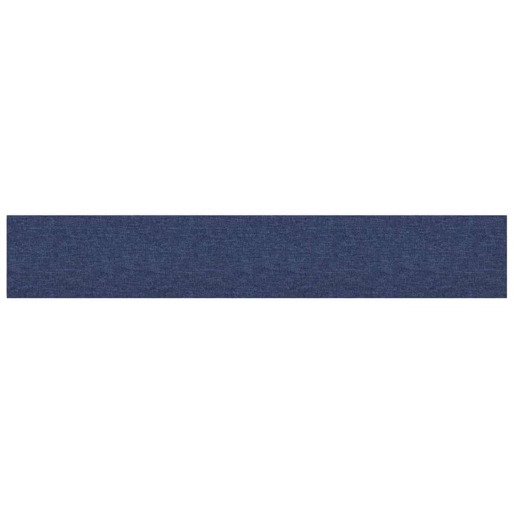Panneaux muraux vidaxl 12 st 1,62 m² 90x15 cm tissu bleu