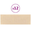 Panneaux muraux Vidaxl 12 ST 3,24 m² 90x30 cm Crème en tissu -Colore