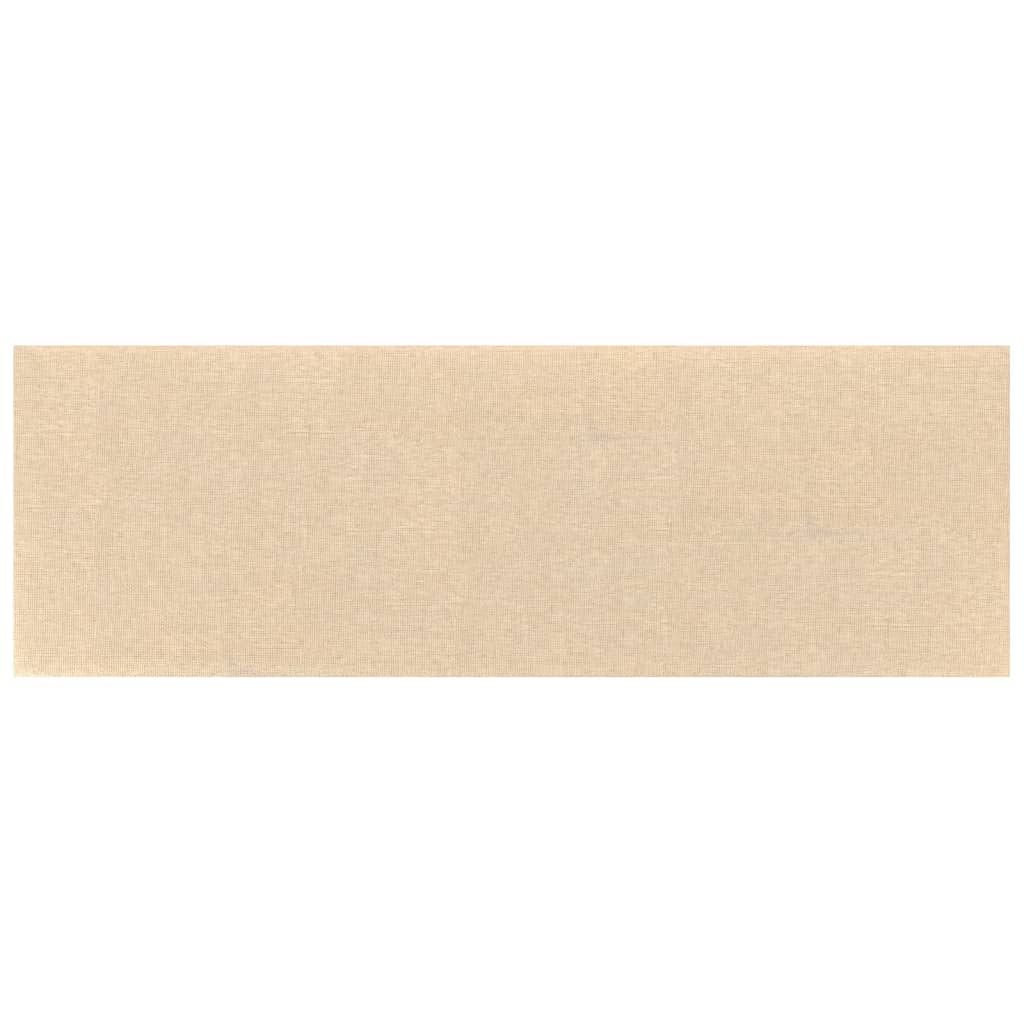 Panneaux muraux Vidaxl 12 ST 3,24 m² 90x30 cm Crème en tissu -Colore
