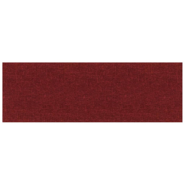 Panneaux muraux Vidaxl 12 ST 3,24 m² 90x30 cm Vin de tissu rouge