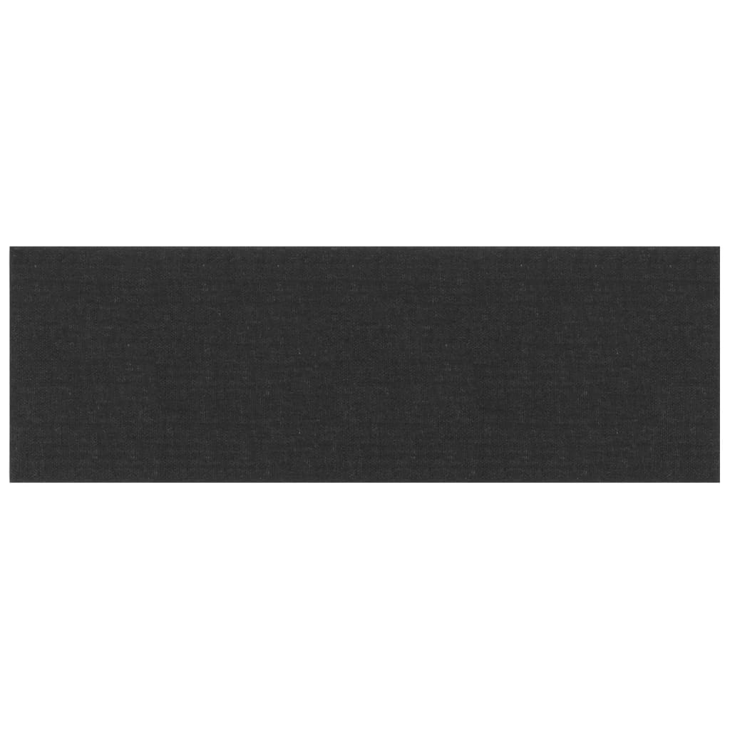 Panneaux muraux vidaxl 12 ST 3,24 m² 90x30 cm Tissu noir