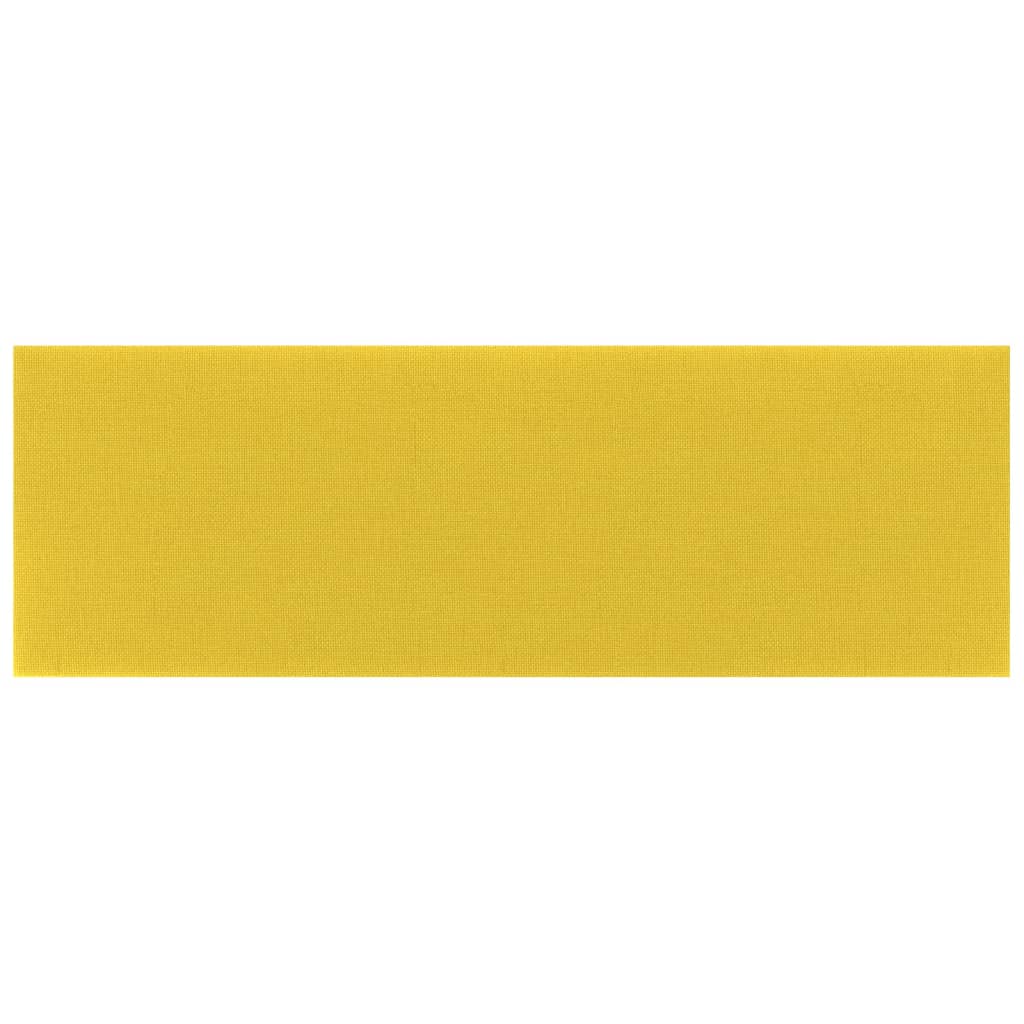 Panneaux muraux Vidaxl 12 ST 3,24 m² 90x30 cm Tissu jaune clair