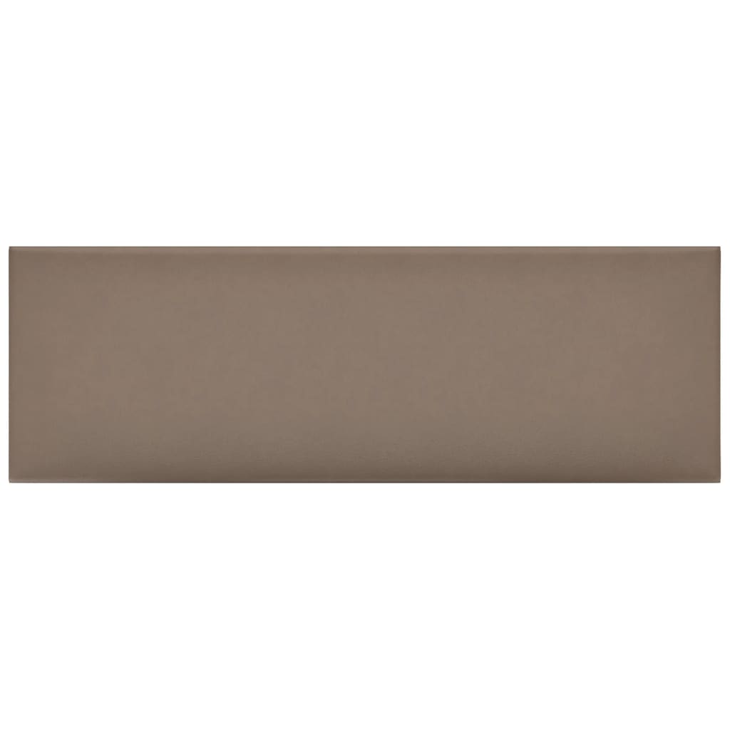 Panneaux muraux Vidaxl 12 PC 3,24 m² 90x30 cm Cappuccinocolide en cuir d'art