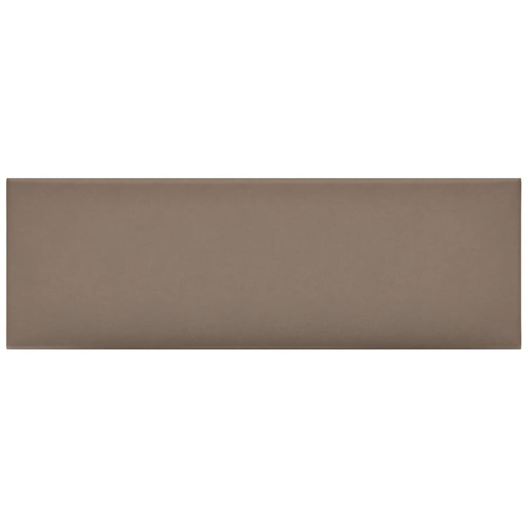 Panneaux muraux Vidaxl 12 PC 3,24 m² 90x30 cm Cappuccinocolide en cuir d'art