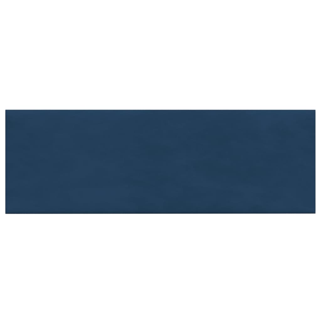 Panneaux muraux vidaxl 12 ST 3,24 m² 90x30 cm en velours bleu