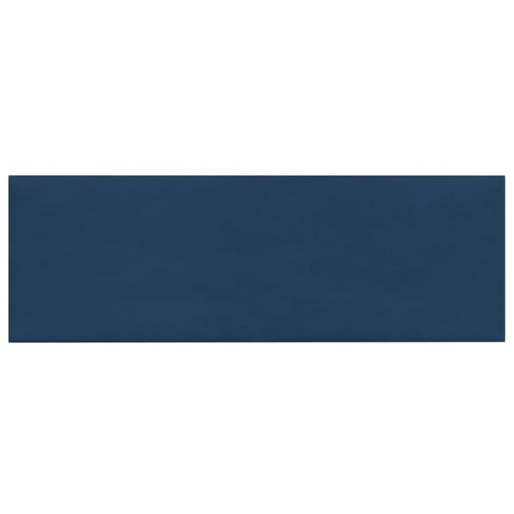 Panneaux muraux vidaxl 12 ST 3,24 m² 90x30 cm en velours bleu
