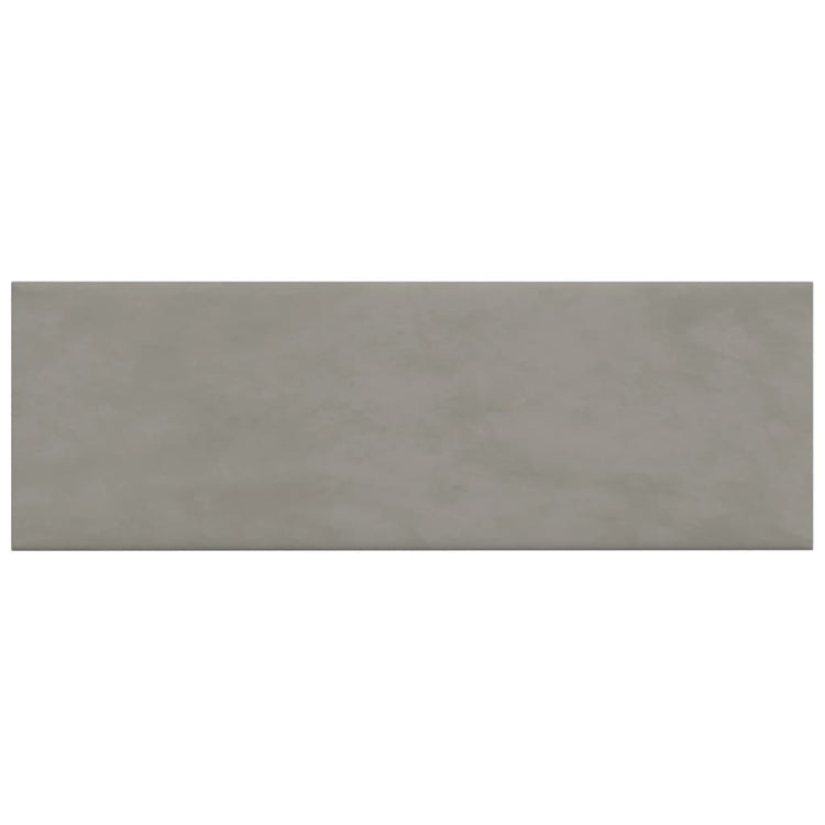 Panneaux muraux Vidaxl 12 ST 3,24 m² 90x30 cm Gris clair en velours