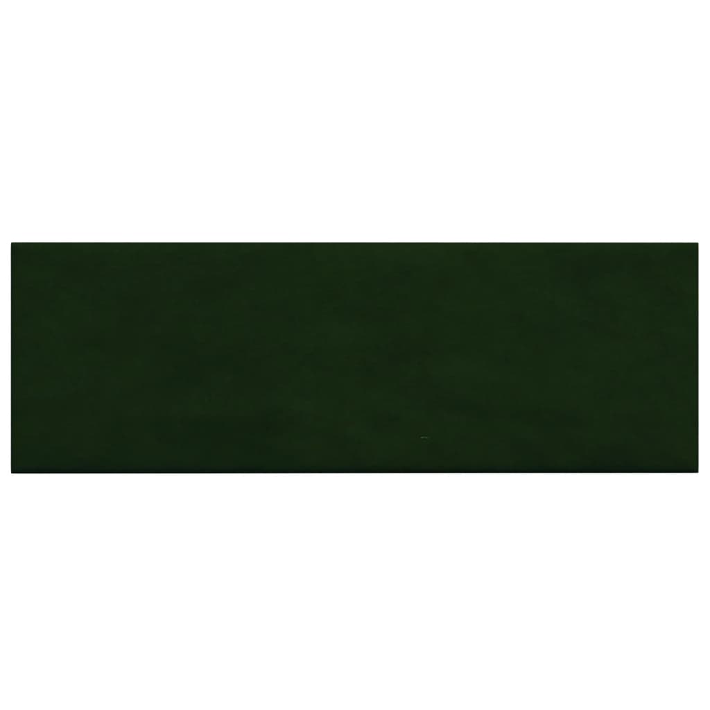 Panneaux muraux Vidaxl 12 ST 3,24 m² 90x30 cm Velvet vert foncé