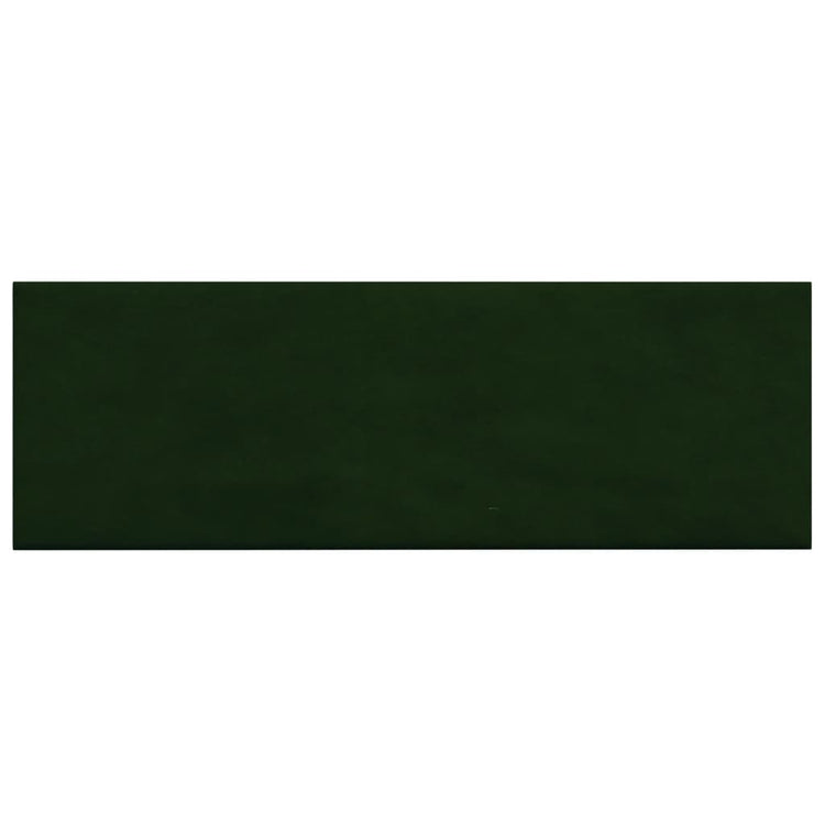 Panneaux muraux Vidaxl 12 ST 3,24 m² 90x30 cm Velvet vert foncé