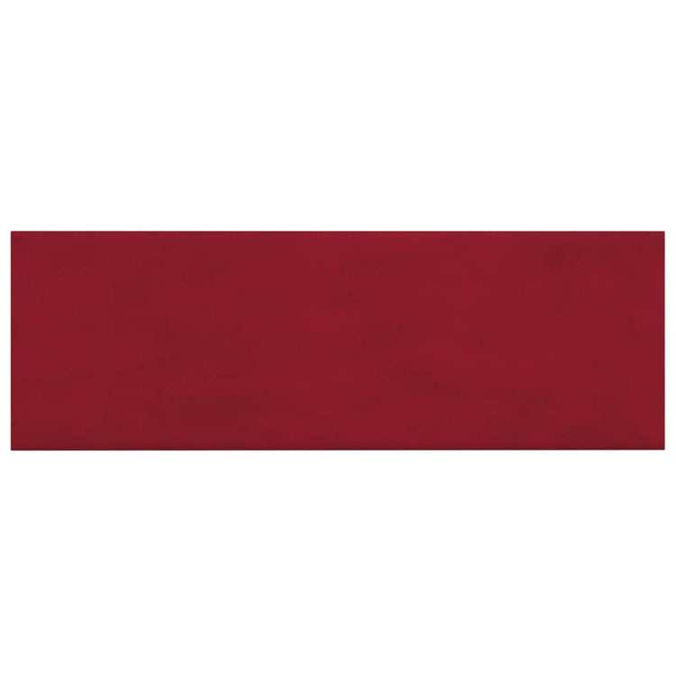 Panneaux muraux Vidaxl 12 ST 3,24 m² 90x30 cm Velvet Wine rouge
