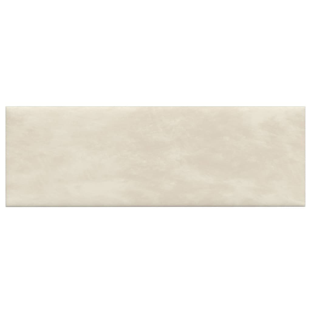 Panneaux muraux Vidaxl 12 ST 3,24 m² 90x30 cm Crème en velours -colore