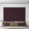 Panneaux muraux vidaxl 12 pcs 0,54 m² 30x30 cm tissu violet