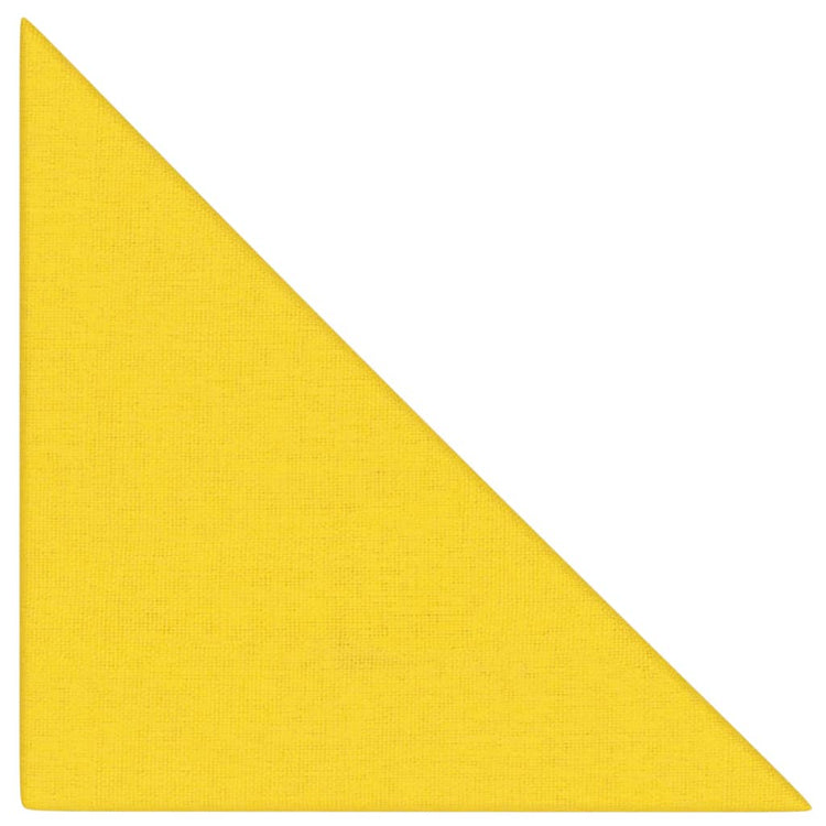 Panneaux muraux vidaxl 12 pcs 0,54 m² 30x30 cm Tissu jaune clair