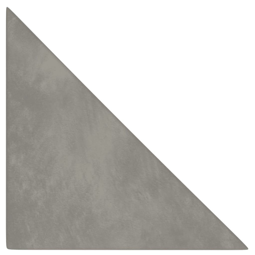 Panneaux muraux vidaxl 12 pcs 0,54 m² 30x30 cm en velours gris clair